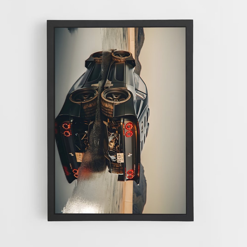 Poster Descente Dynamique – affiche Ferrari (vue 2)